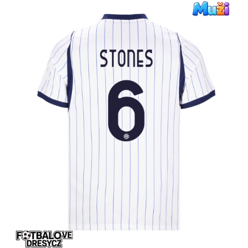 Inter Milan John Stones #6 Venkovní Dres 2026-27 Krátký Rukáv Inter Milan John Stones #6 Venkovní Dres 2026-27 Krátký Rukáv